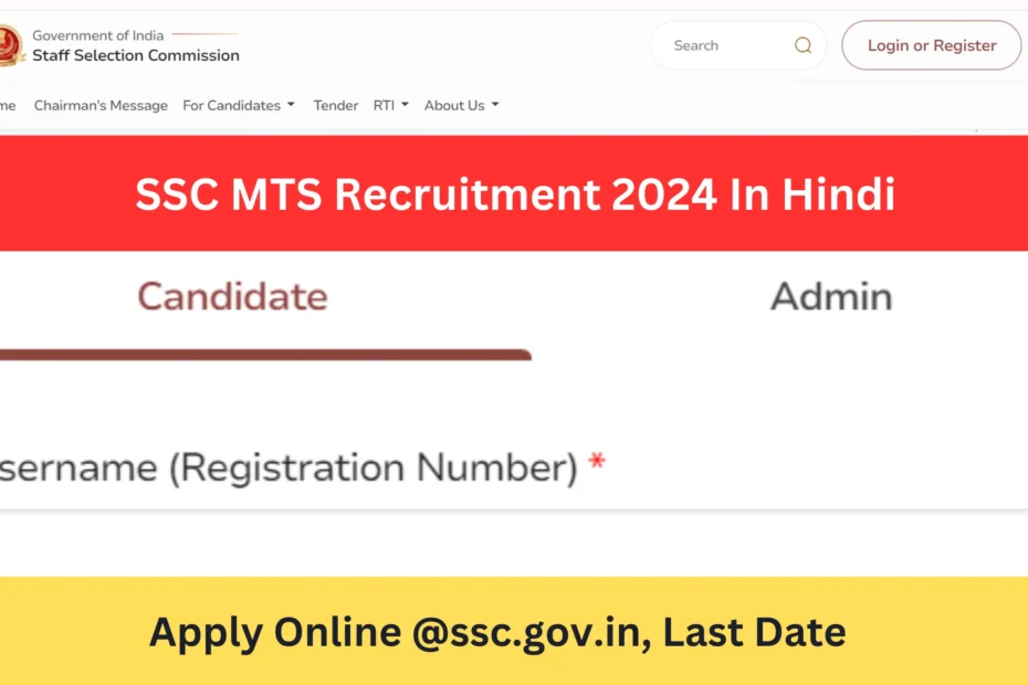 SSC MTS Recruitment 2024