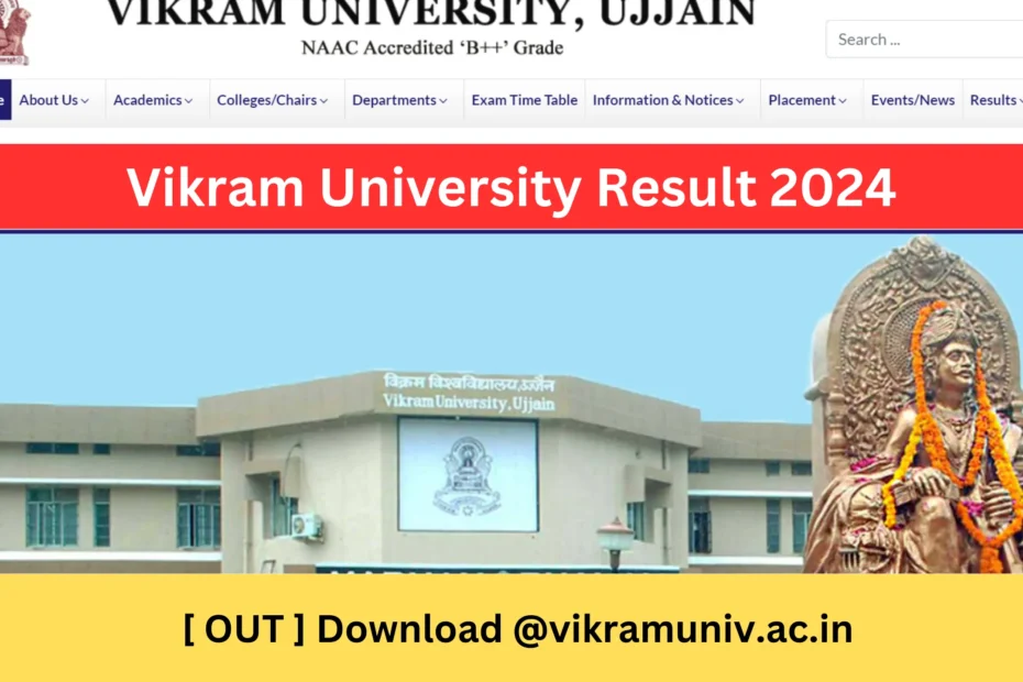 Vikram University Result 2024 [ OUT ] Download