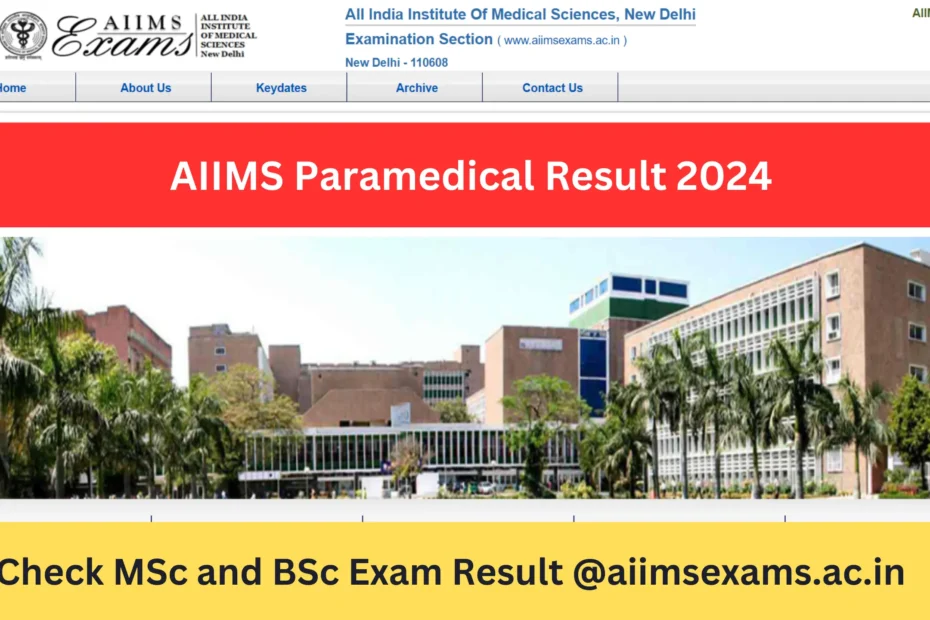 AIIMS Paramedical Result 2024