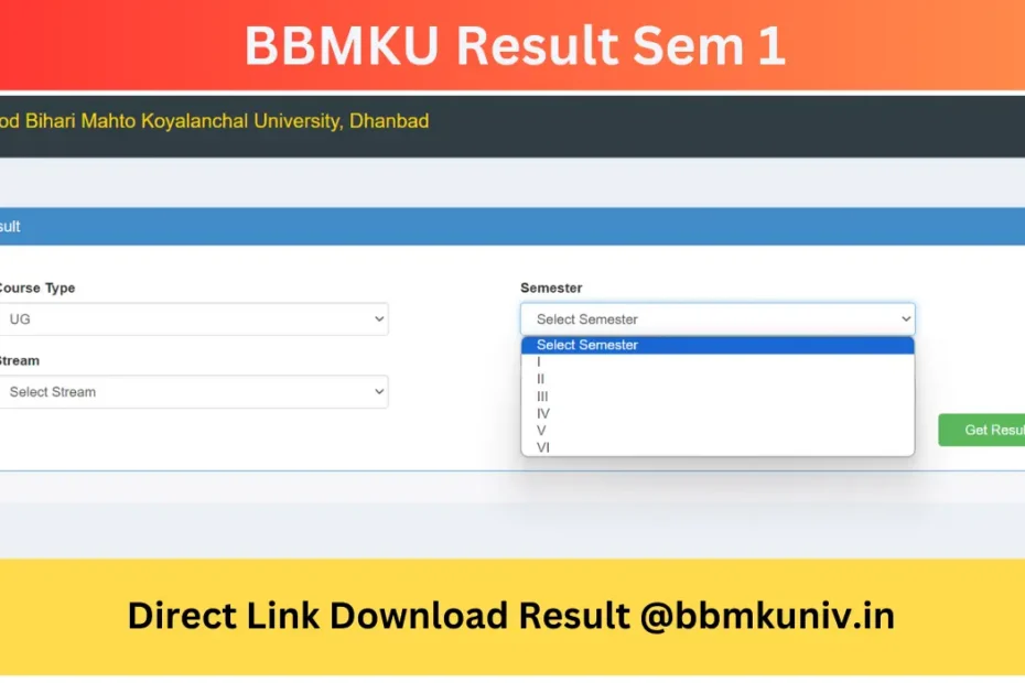 BBMKU Result Sem 1