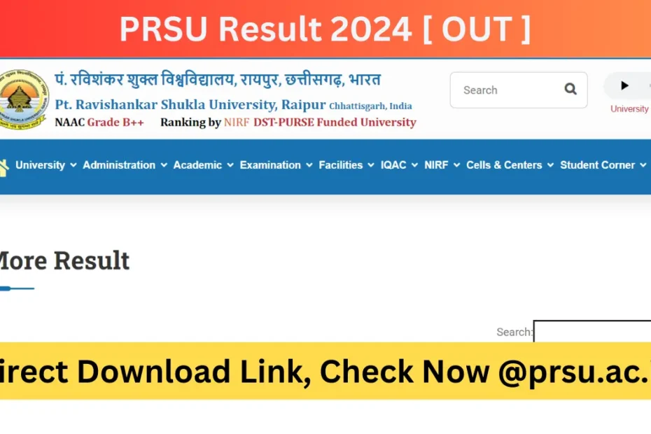 PRSU Result 2024